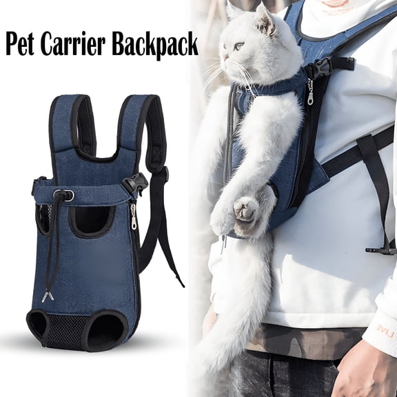 GASTROPOD Pet Carrier Backpack, Adjustable Pet Front Cat Dog Carrier Backpack Travel Bag, Legs Out, Easy-Fit for Traveling Hiking Camping for Small Medium Dogs Cats Puppies