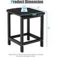 thumbnail image 2 of REKHHY Side Table Outdoor Small Patio Table 18” Adirondack Table, Weather Resistant End Tables, Outside Square Tea Table for Patio, Backyard, Poolside, Garden, Balcony (1, Black), 2 of 8