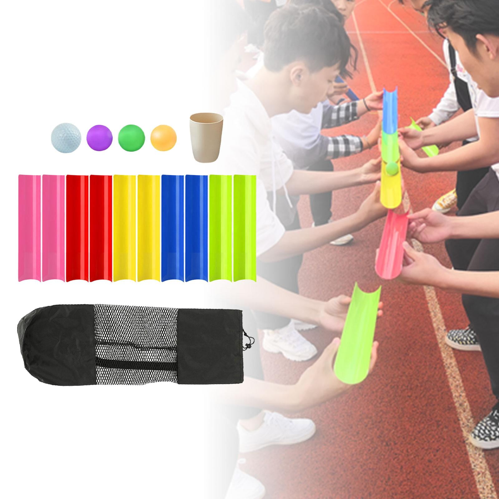 Rushawy Pipeline Challenge Game with Storage Bag Field Day Game Golf Balls Pipeline Kits 40cm