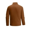 thumbnail image 4 of GrmtClth Sweaters for Men Casual Turtleneck Pullover Solid Ribbed Knit Thermal Sweater 2025 Fall Winter Long Sleeve Sweaters Brown M, 4 of 4