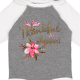 thumbnail image 4 of Inktastic Thankful and Blessed Inspirational Saying with Pink Flowers Boys or Girls Long Sleeve Baby Bodysuit, 4 of 5