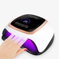 thumbnail image 1 of Lámpara UV para uñas, secador de uñas profesional automático UV LED de 168 W, secado rápido, 42 LED, pantalla LCD grande, 4 temporizadores (30/60/90/120 s) para esmaltes semipermanentes, gel y esmalte, 1 of 5
