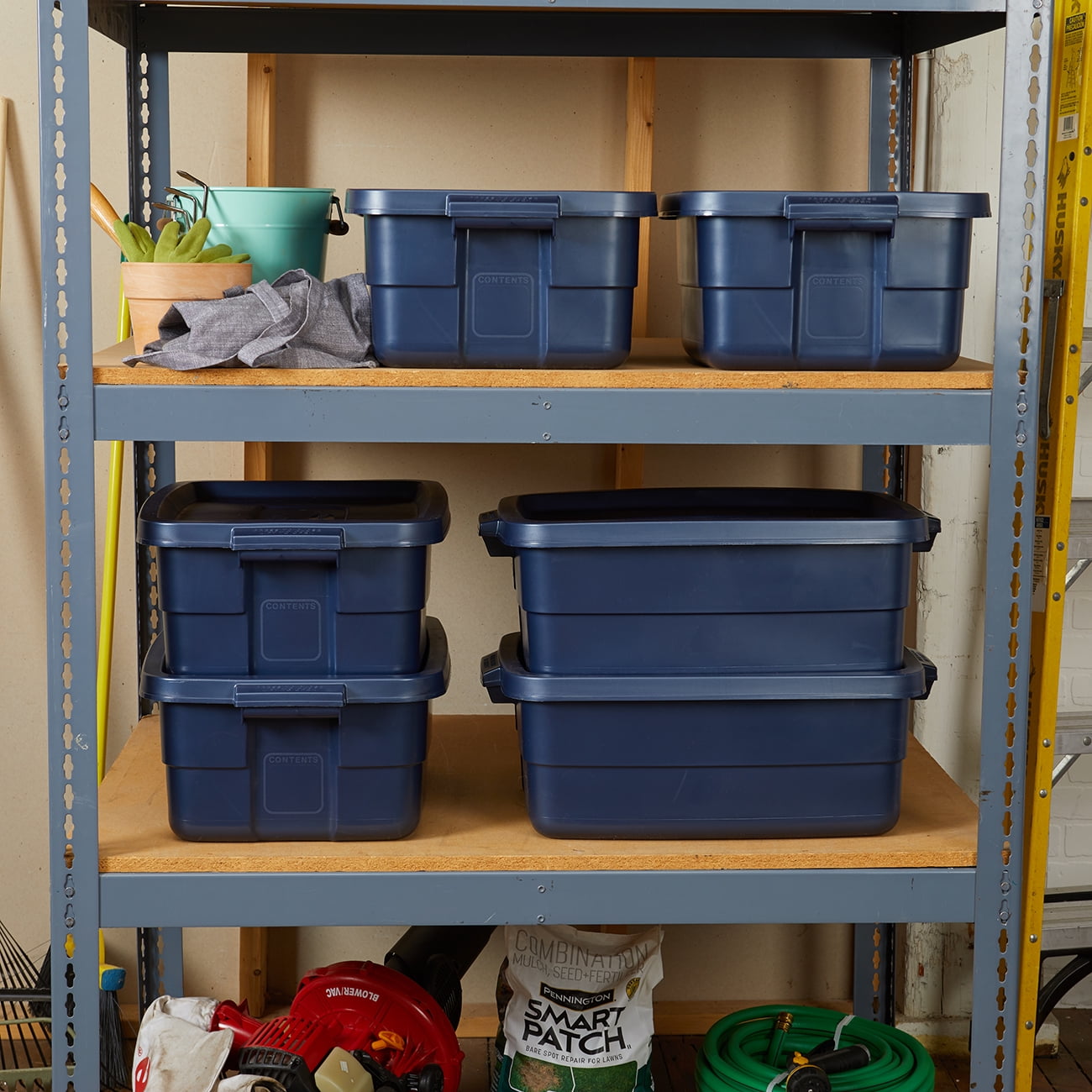 Rubbermaid Roughneck️ Storage Totes, Durable Stackable Storage Containers,  Great for Garage Storage, Moving Boxes, and More