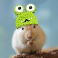 thumbnail image 5 of Yooshoverk Pet Hat, Mini Knitted Hamster, Adjustable Cute Design, Small, Animal Costume Party Accessory, 5 of 6