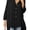 black, variant on Women's Oversized Long Sleeve Button Down Shirt Loose High‑Low Hem Blouse