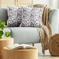 thumbnail image 5 of Ambesonne Paris Throw Pillow Cover 2 Pack, Pink Kiss Eiffel Love, 18", White Black Pink, 5 of 7