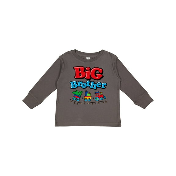Inktastic Choo Choo Big Brother Boys Long Sleeve Toddler T-Shirt