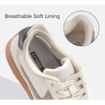 thumbnail image 4 of Zapatillas LUCKY STEP Moda clásica casual para mujer, beige y gris, 4 of 6