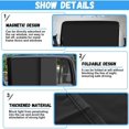 thumbnail image 3 of 2PCS Car Window Sun Shade, Magnetic Car Sun Shade 79*48cm Car Rear Window Sun Shade Sun Protection, 3 of 4