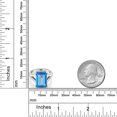 thumbnail image 3 of Gem Stone King 7.00 Ct Octagon Swiss Blue Topaz 925 Sterling Silver Solitaire Ring, 3 of 5