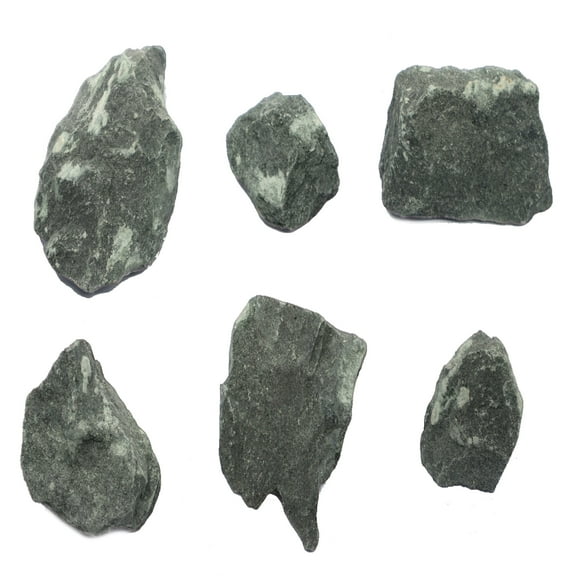 6PK Raw Chlorite, Metamorphic Mineral Specimens - Approx. 1" - Geologist Selected & Hand Processed - Great for Science Classrooms - Class Pack - Eisco Labs