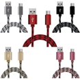 thumbnail image 2 of Cable micro USB para cargador, cable micro USB tipo C de carga rápida, cable USB trenzado de nailon compatible con Samsung S7, S6 Edge, J3, J5, J7, Huawei, Redmi Note 5, 6 Pro, Wiko, Kindle, Sony, LG, 2 of 2