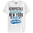 thumbnail image 1 of Aeropostale Hombre Puff Paint Original Brnew York Graphic Camiseta, Blanco, Grande Aeropostale Camiseta gráfica, 1 of 1