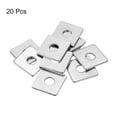 thumbnail image 3 of Uxcell Square Washer 20 Pack M8x25x25x2mm 304 Stainless Steel Square Plate Washers, 3 of 5