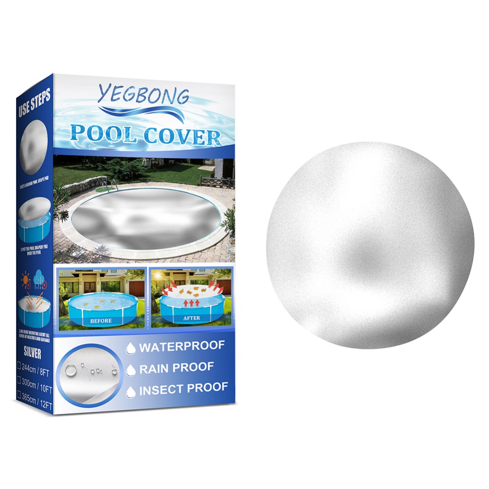 10 Feet Blue Solar Pool Covers Round Solar Cover Inflatable Swimming