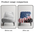 thumbnail image 6 of HELLHERO Elastic Bottom Dustproof Armless Accent Chair Cover for Armless Chair, Armless Accent Chair Protector American flag, 6 of 8