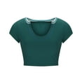 thumbnail image 2 of Dagugfen Crop Tops for Women Sleeveless U Neck Ribbed Knit Low Cut Comfy Workout Yoga Tops for Pilates, 2 of 5