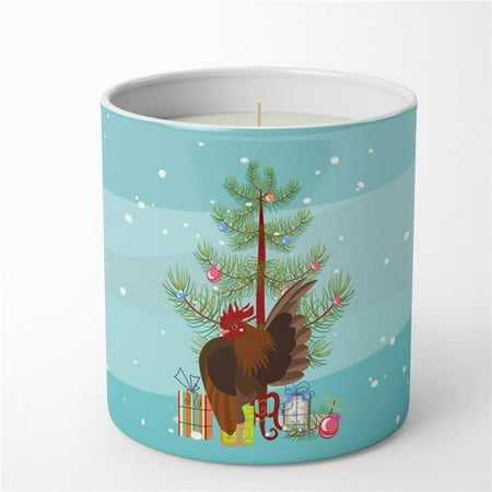 

Carolines Treasures BB9209CDL 3.75 x 3.25 in. Unisex Malaysian Serama Chicken Christmas 10 oz Decorative Soy Candle Teal