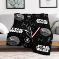 thumbnail image 5 of Darth Vader Throw Blanket Cozy Warm Flannel Blanket for Living Room Bedroom Bed Sofa Camping Travel, All Seasons Fleece Blankets Gifts for Kids Girls Boys Adults 40"x50", 5 of 8