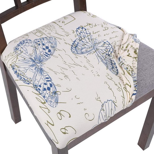 Seat Covers for Dining Chairs, 6 Pack Stretchable Removable Dining Room