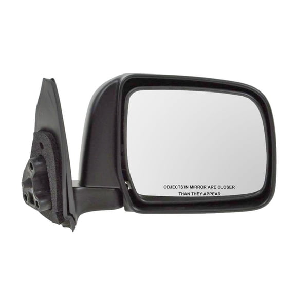 TRQ Passenger Side Manual Mirror Smooth Black Fits 1997-1999 Toyota 4Runner TO1321182
