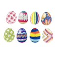 thumbnail image 3 of 50 Uds. Rebanadas de botones de huevos de Pascua de dibujos animados de madera de colores mezclados con 2 agujeros para costura Diy Scrapbooking decoración de fiesta esquí esquí Gafas de esquí, 3 of 5