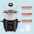 thumbnail image 4 of ERC2001BX 10-Cup Electric Rice Cooker with 304 Surgical Grade Stainless Steel Inner Pot, Makes Soups, Stews, Porridges, Grains and Cereals, 4 of 4