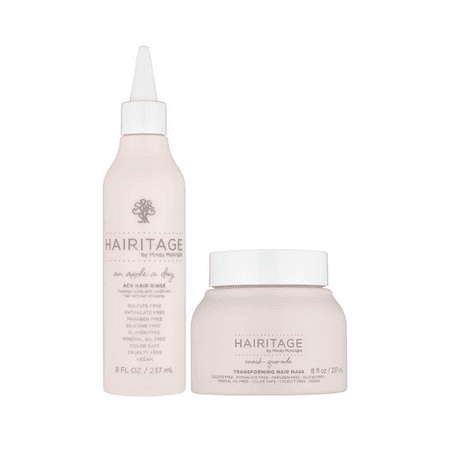Hairitage Squaeky Clean ACV Hair Rinse + Mask-querade Transforming Hair Mask Variety Pack