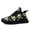 FN003-25023192-5b, variant on Tennis Shoes for Men with a Chunky Sole Featuring a Gothic Punk Skull Floral Design, Lightweight Breathable Sport Shoes, Round Toe Low-top Sneakers, Suitable for Streetwear And Walking