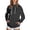 Grey, variant on NinXxx Women's Solid High Collar Hoodie with Side Pockets XL