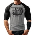 thumbnail image 2 of GYMISH RAGLAN Bench Press Workout Gym T-Shirt – Funny Gym Shirt for Men, Men's Bench Tee, Fitness & Bodybuilding Workout Apparel, 2 of 6