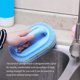 thumbnail image 4 of Billuyoard Cepillo de esponja con mango azul para cocina, limpieza de paredes de vidrio, cepillo de baño, mango de esponja, cepillo inferior para bañera, Juegos de accesorios de baño Billuyoard HA006903-00, 4 of 6