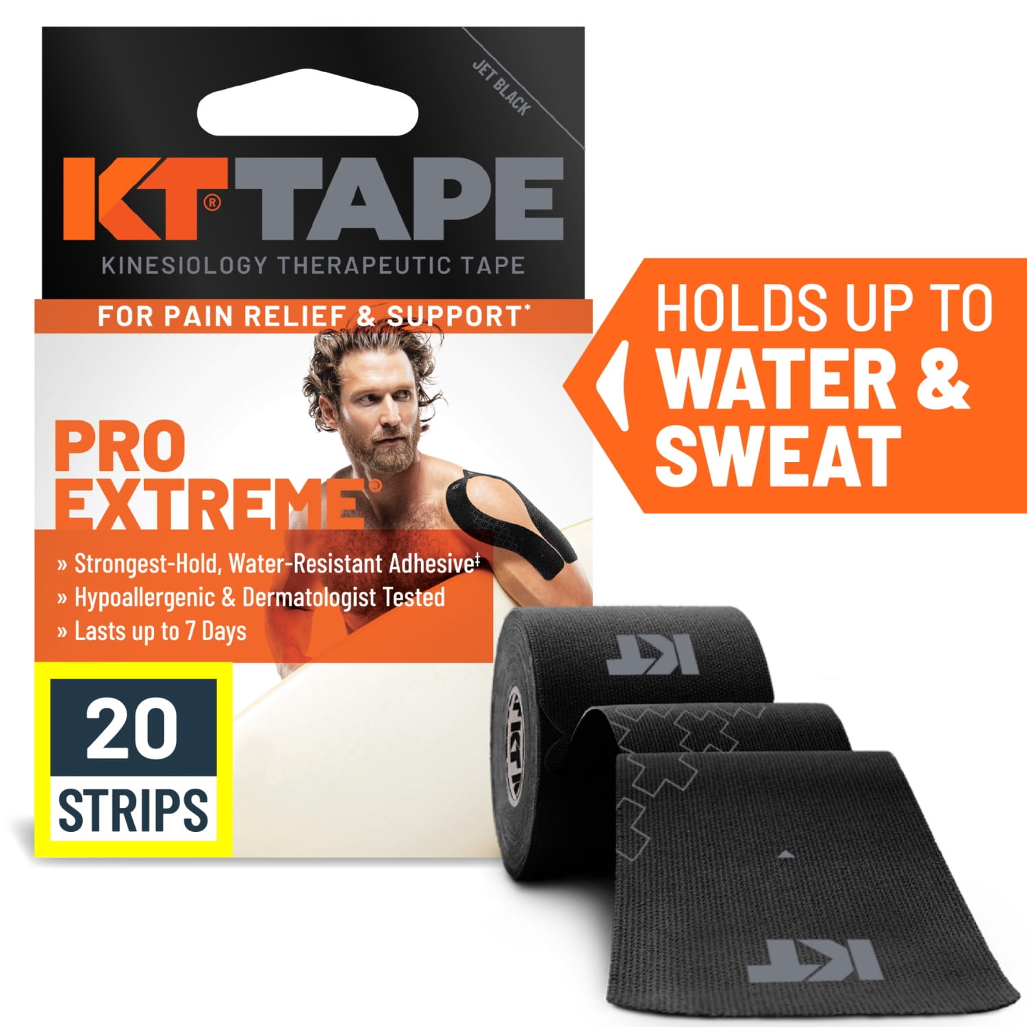 KT Tape Pro Ultra-Breathable Synthetic Kinesiology Tape, Sonic