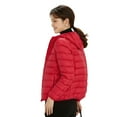 thumbnail image 6 of Wenseny Women’s Quilted Down Hooded Puffer Coat Warm Outdoor Parka Anorak Red XL, 6 of 7