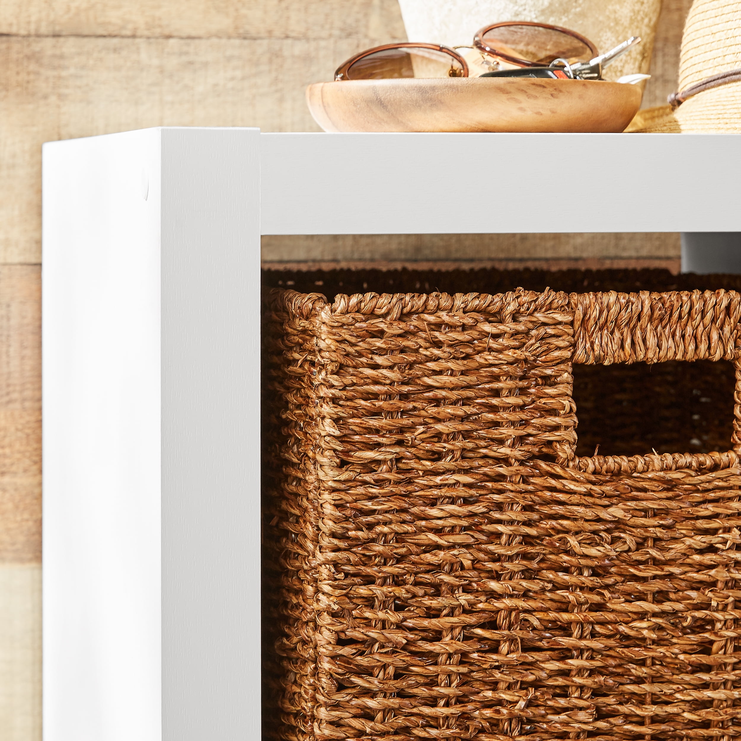 Better Homes & Gardens 2 Cube Storage Organizer, White Texture