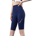 thumbnail image 1 of Pantalones de Yoga para mujer, reemplazo de cintura alta, transpirables, absorbentes del sudor, deportes, sentadillas profundas, pantalones Prendas para la parte inferior del cuerpo Azul oscuro L Minnieouse  AP019347-09, 1 of 6