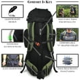 thumbnail image 5 of Duraton 75 ltr. Backpacking Backpack, Green, 5 of 7