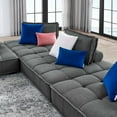 thumbnail image 2 of Saunter Tufted Fabric Fabric 4-Piece Sectional Sofa-EEI-5208, 2 of 13