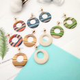 thumbnail image 3 of EIMELI 70PCS Wooden Earring Making Kit Unfinished Wood Earring Blank Dangle Earring, 3 of 10