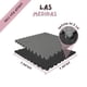 thumbnail image 3 of Piso Tatami 7m² 7pz Artes Marciales Gym Foamy 100x100x2cm Gris/Negro, 3 of 5