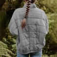 thumbnail image 7 of Ashirexll Winter Coats for Women, Womens Fleece Coats, Fashion Solid Gilet Long Sleeve Parkas with Zipper for Ladies, 7 of 7