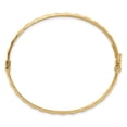 thumbnail image 6 of Auriga Fine Jewelry 10K Yellow Gold Polished Twisted Hinged Bangle for Women, 6 of 6