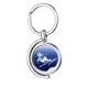 thumbnail image 1 of Deporte de invierno, esqui retro Pattern Illustration Rotating keychain Metal Keyring Holder, 1 of 2