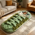 thumbnail image 6 of PSVFUJZ Hugging Fuzzy Worm Sleeping Bag Soft Fuzzy Cocoon Shape Sleep Sack Cozy Warm Sleeping Bag for Indoor Outdoor Camping and General Daily Use, 6 of 8