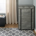 thumbnail image 5 of Simplify 5-Tier 23.6" L 10 Pair Shoe Organizer with Cover in Black, 5 of 9
