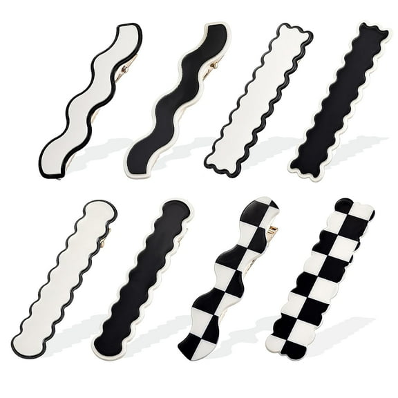 Milisten 8Pcs Seamless Styling Clip Assorted Color Plastic for Daily Use Women