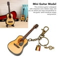 thumbnail image 4 of Mini Modelo De Guitarra, Detalles Ricos, Llavero Suavizante De Alto Brillo De 3,9 Pulgadas, Cierre De Langosta, Guitarra De Madera En Miniatura Para Decoración, 4 of 7