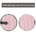 thumbnail image 3 of Double-sided Soft Microfiber Facial Makeup Remover Puff-- Reusable Face Cleansing Towel Cloth Pad, 3 of 8