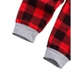 thumbnail image 5 of 2 PCS Children’s Suit, 1-4T Little Boy Girl O-neck Long Sleeve Truck Print Top, Plaid Print Long Trousers, 5 of 6