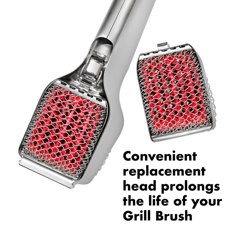OXO Grilling Stainless Steel Bristle-Free Grill Brush Head photo 2